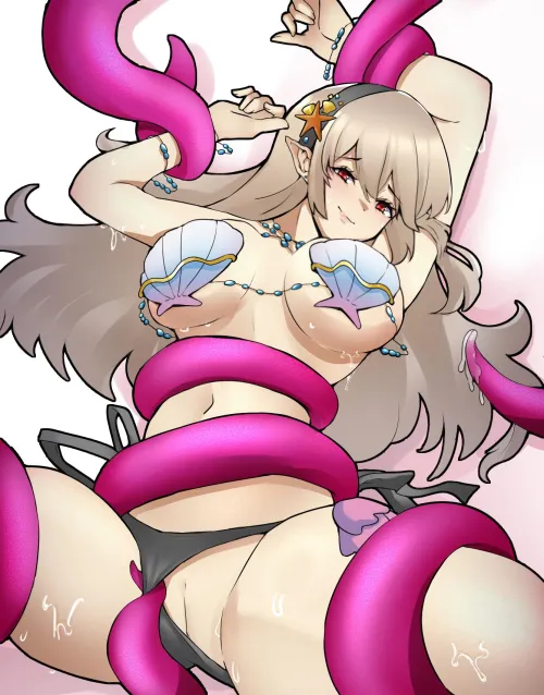Corrin enjoying some of Camilla's tentacle magic (1340Smile) by Cavil_Fadel