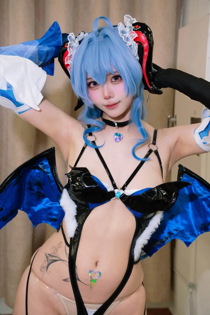 @cos_Hinaa Genshin Impact Ganyu Succubus Cosplay posted by Pwnagepancakes