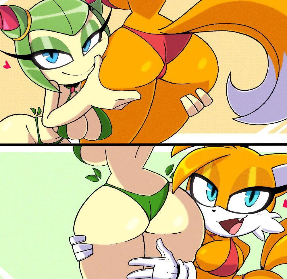 Cosmo the Seedrian x Miles Tails Prower (nelljoestar) [Sonic the Hedgehog] posted by Maribelxpetals