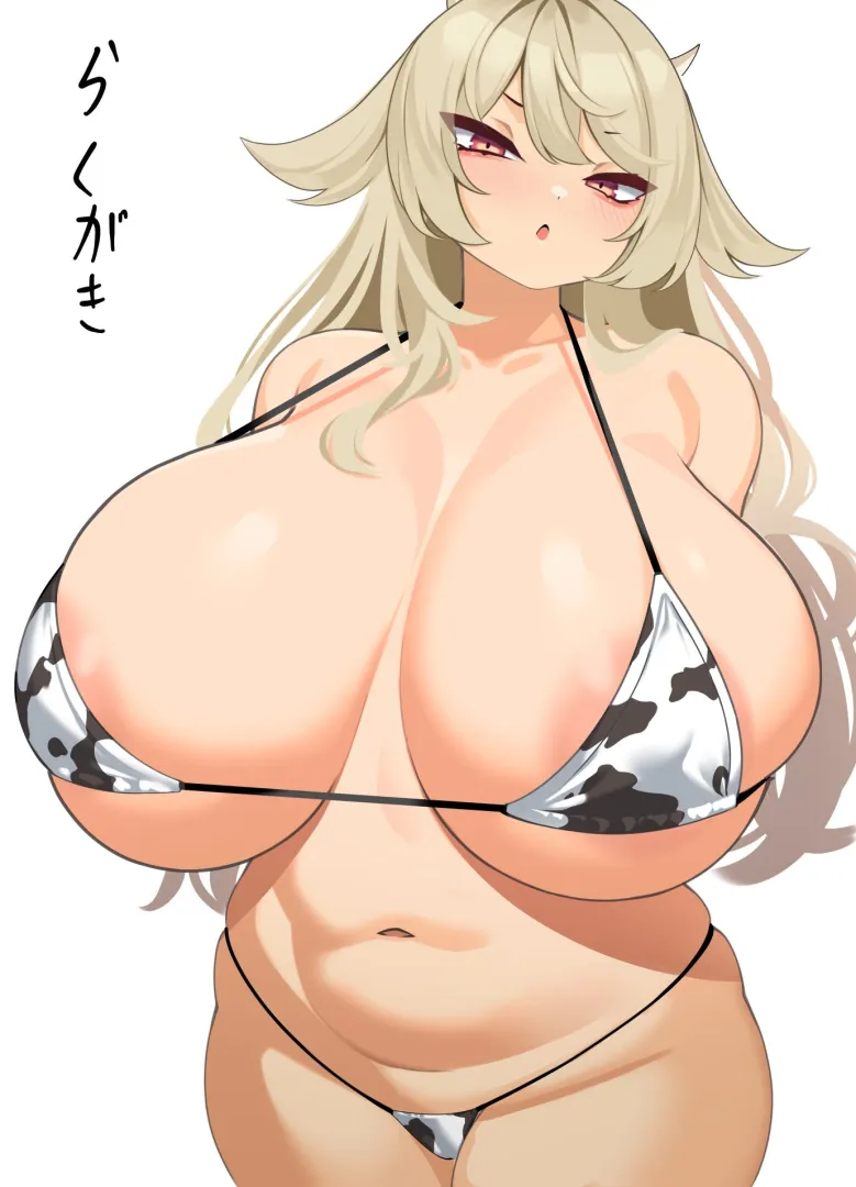 Cow Bikini (@funeralatshacco) posted by Mofumofu_Musume