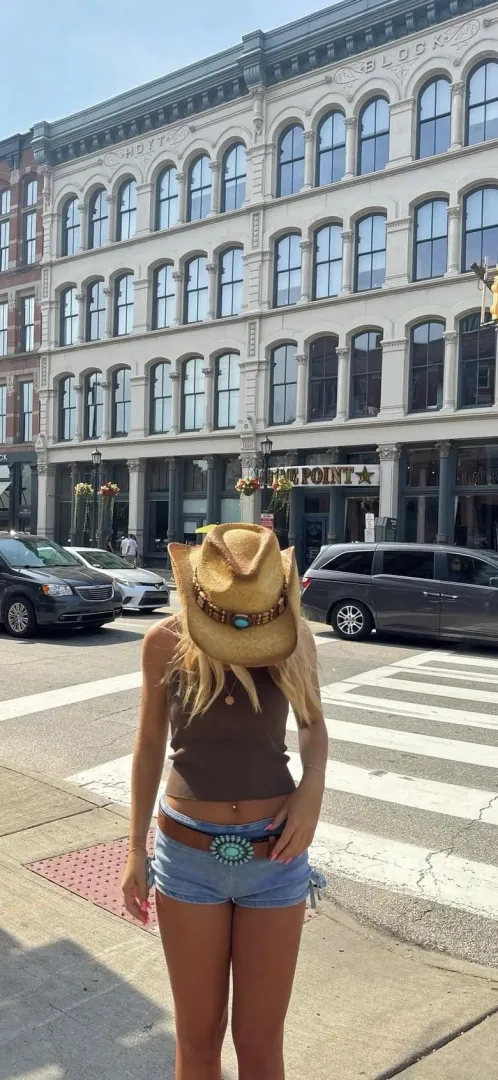 Cowgirl on the street posted by Mousie200000