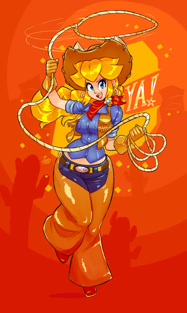 Cowgirl Peach (jamoart) posted by ItsRaw18