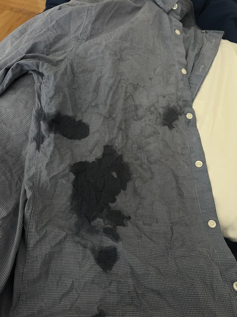 Crispy cum rag shirt worn in public today  posted by bluebird0302