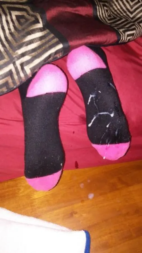 Cumming on my girlfriend’s socks while she sleeps! by OpTicRaider