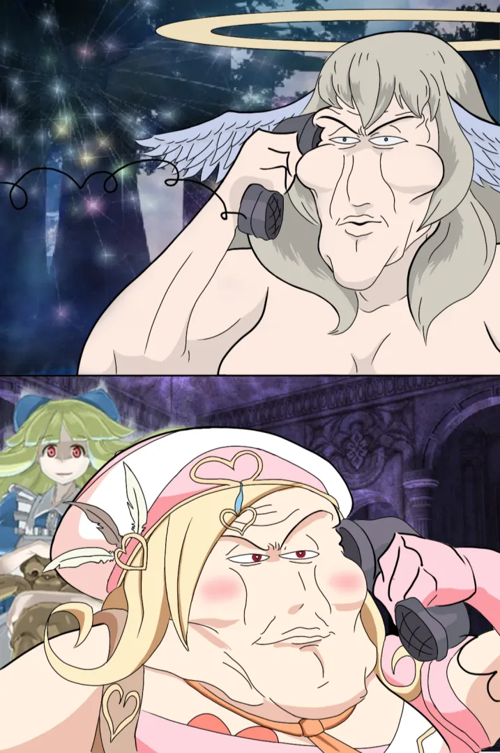 Cupid informing Eden about Promestein's schemes posted by Bubuzela117