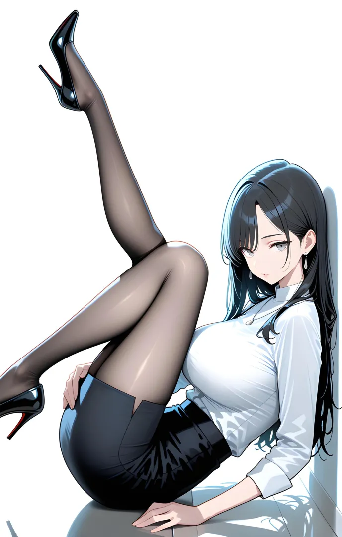 Curled Up Office Lady posted by WoolsonDaSheep