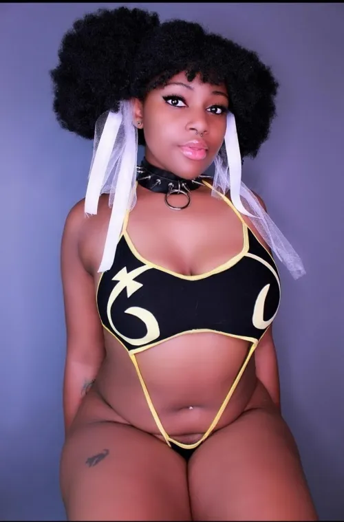Curly Chun-Li (Swimsuit vers.) by Charannelove