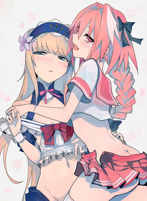 Cute Astolfo x d'Eon by SiarX
