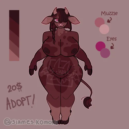 Cute Cow adopt <3 by LilWeeb-artist-6969