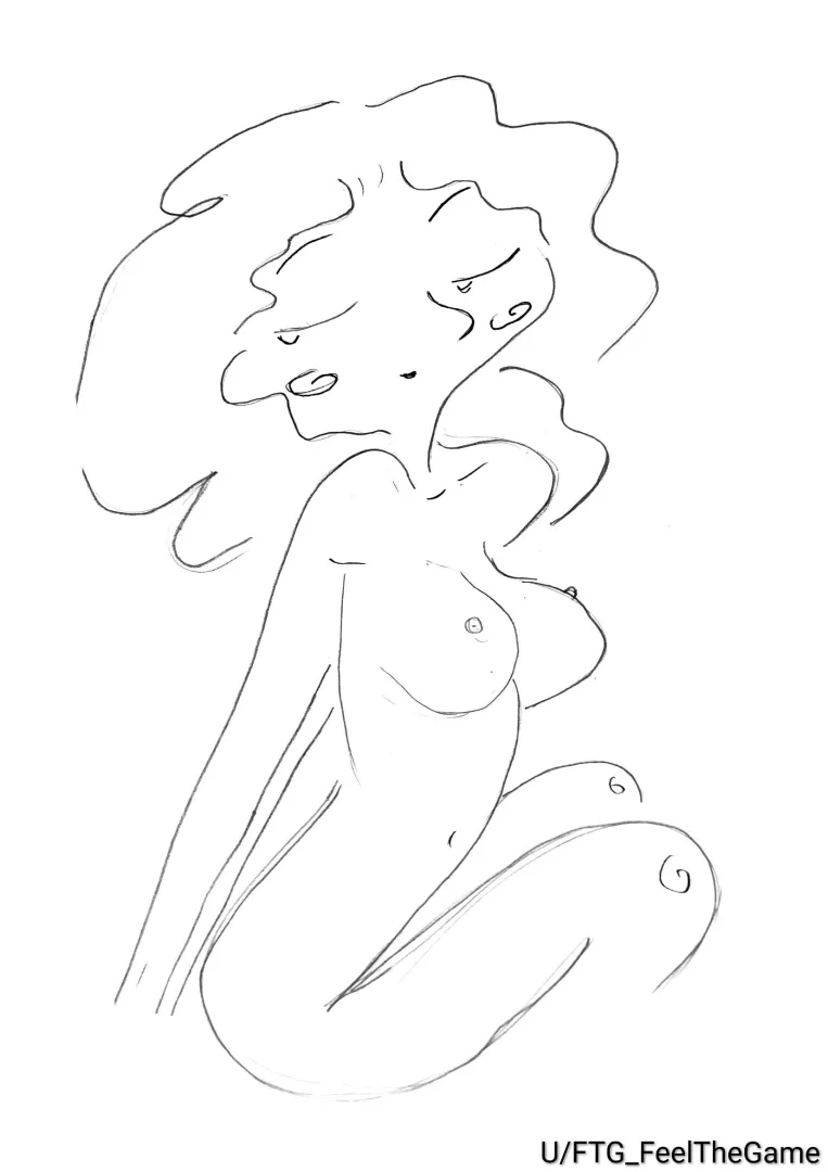 Cute Girl in simple lines posted by MR_G00123