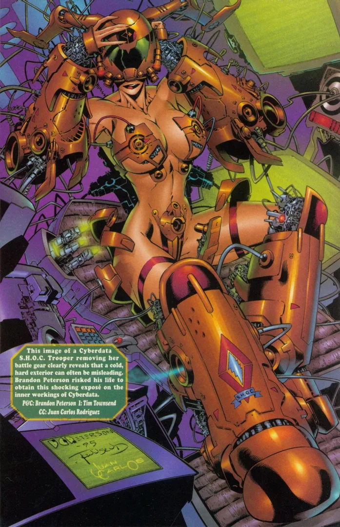 Cyberdata SHOC Trooper [Top Cow Production Inc./Ballistic Studios Swimsuit Special #1 (1995)] posted by dellowyuck