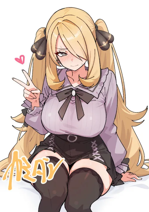 Cynthia (Pokemon) [kamidan] by MrZerFox