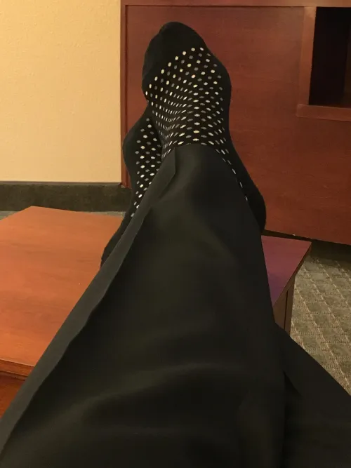 Dad (47) relaxing after a long work day. Who is going to rub them and take off my socks for me? by RubDadsFeet