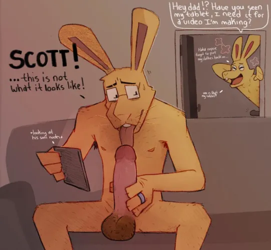 Daddy got caught red handed (SobekDraws) by rickanderen