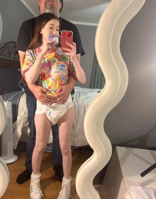 Daddy loves to dress & diaper me. by dirtybrookie