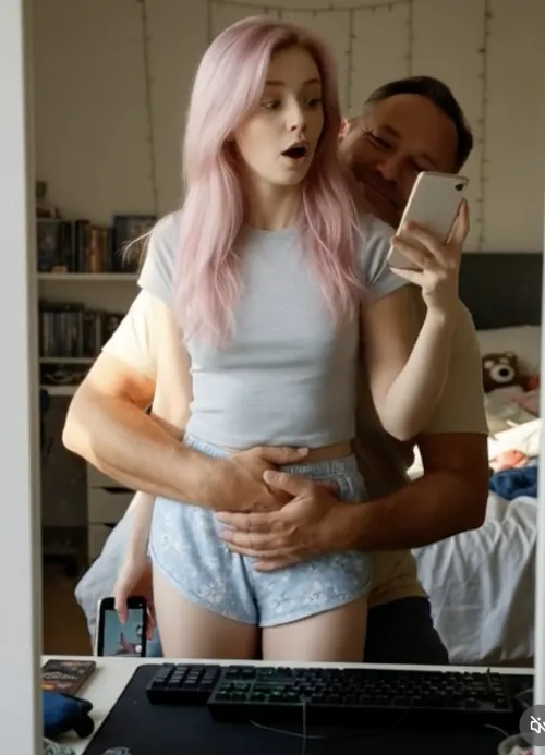 Daddy, Why are you holding me like this? Check my pinned post for my SPICY STUFF by xXHannahPlaysXx