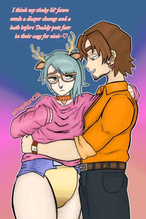  Daddy's Stinky Fawn  by PapillonCGL