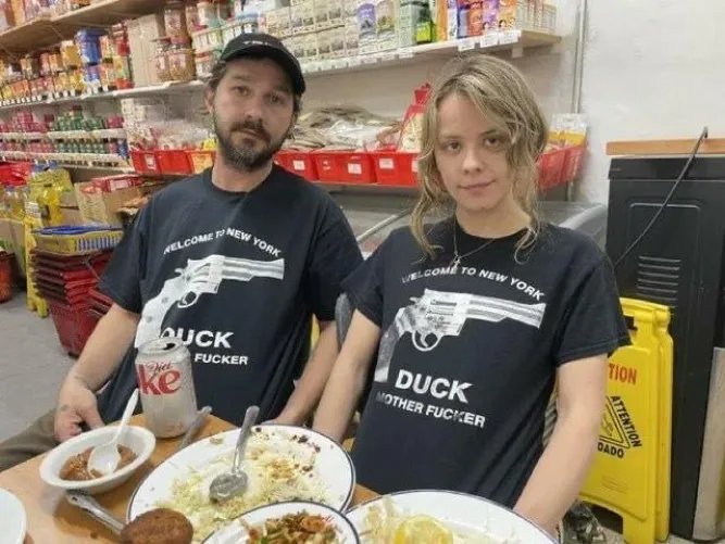 Dasha Nekrosova aka Lady Joker and Shia LaBeouf aka Lady Puncher looking like they stank by KILL_BOSS_