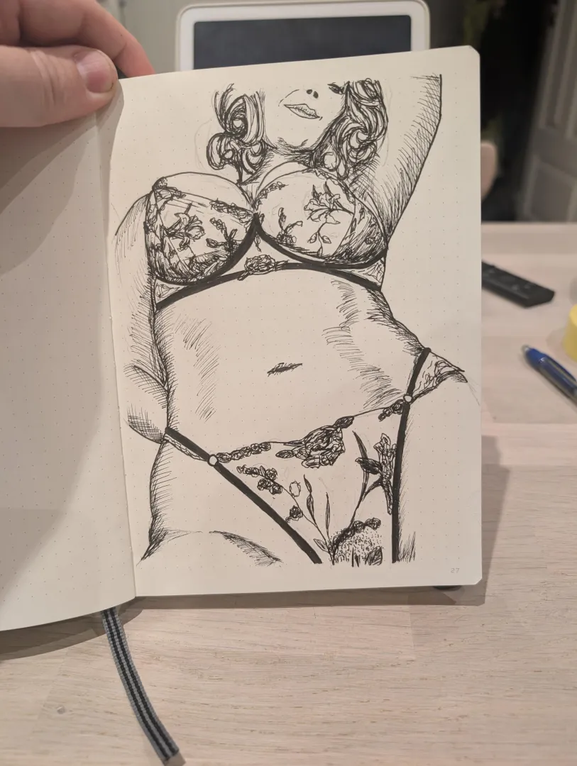 Day 10 - Lace underwear posted by BarbwireLemons