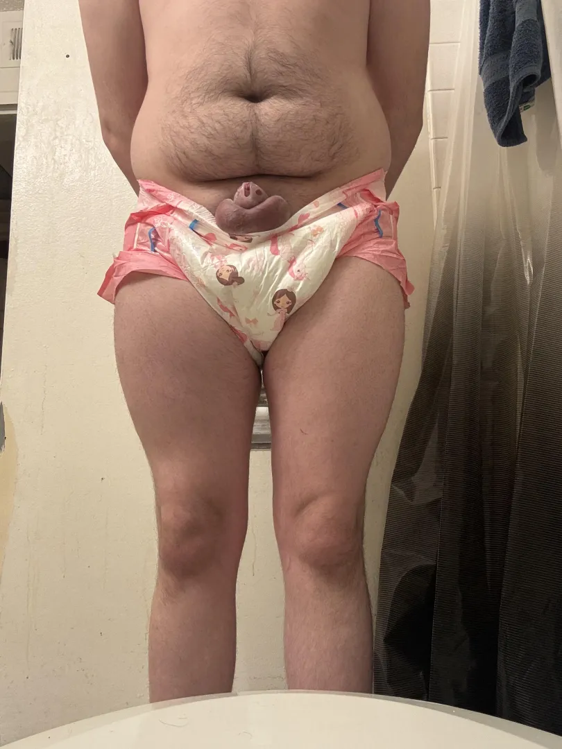 Day 3 of wearing chastity and diapers posted by Poprock101