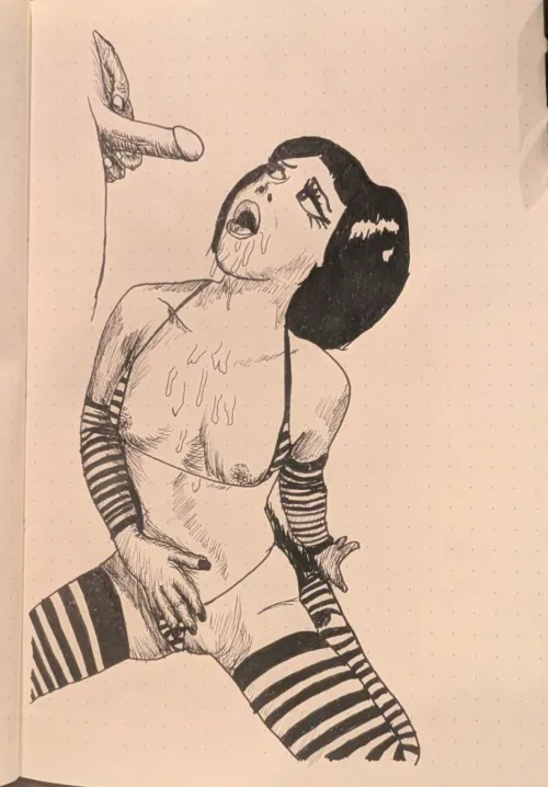 Day 35 - begging for more by BarbwireLemons