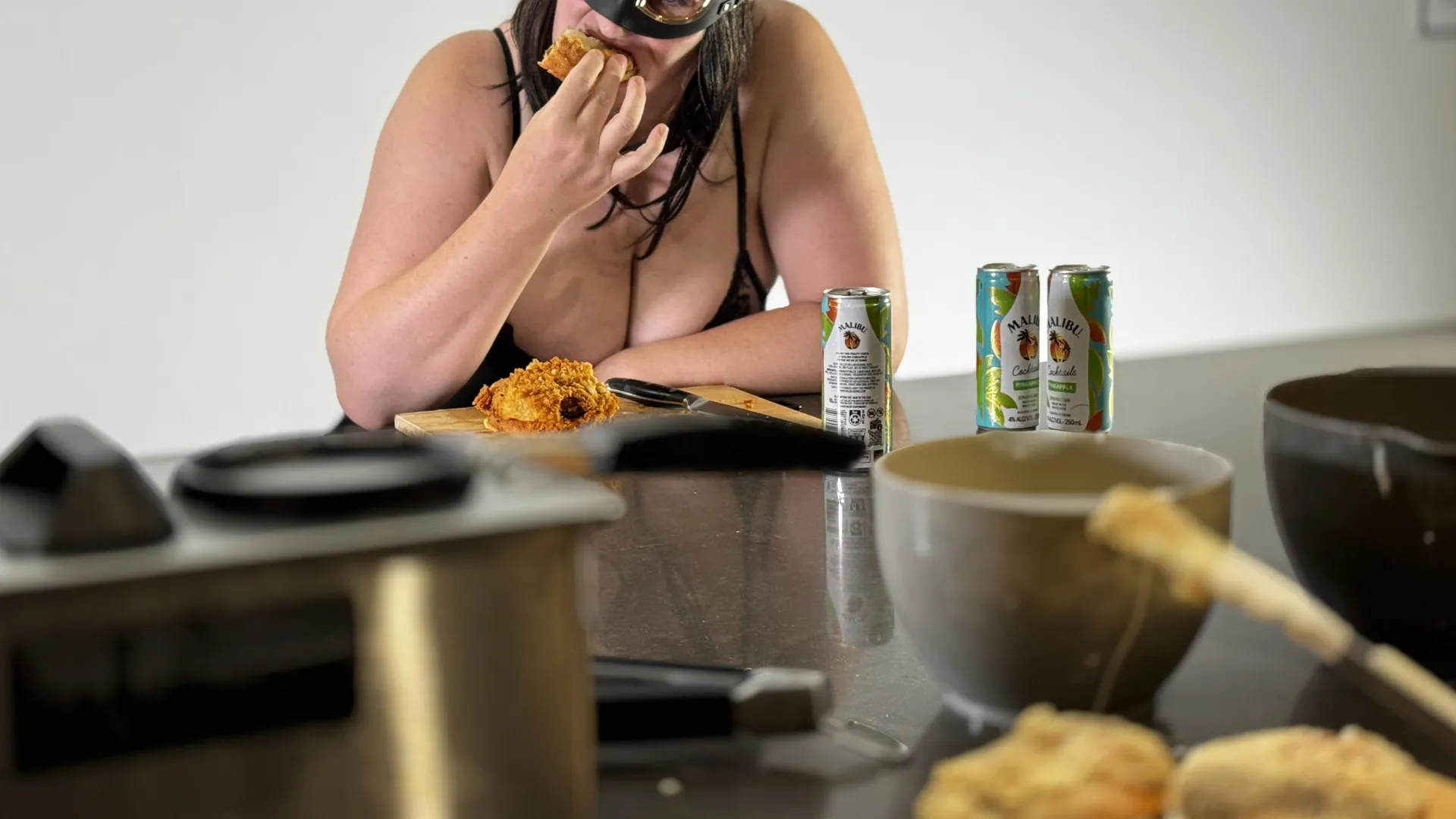 Deep fried cheeseburgers and Malibu… a fat girl in the making  posted by HoneyBellesEmporium