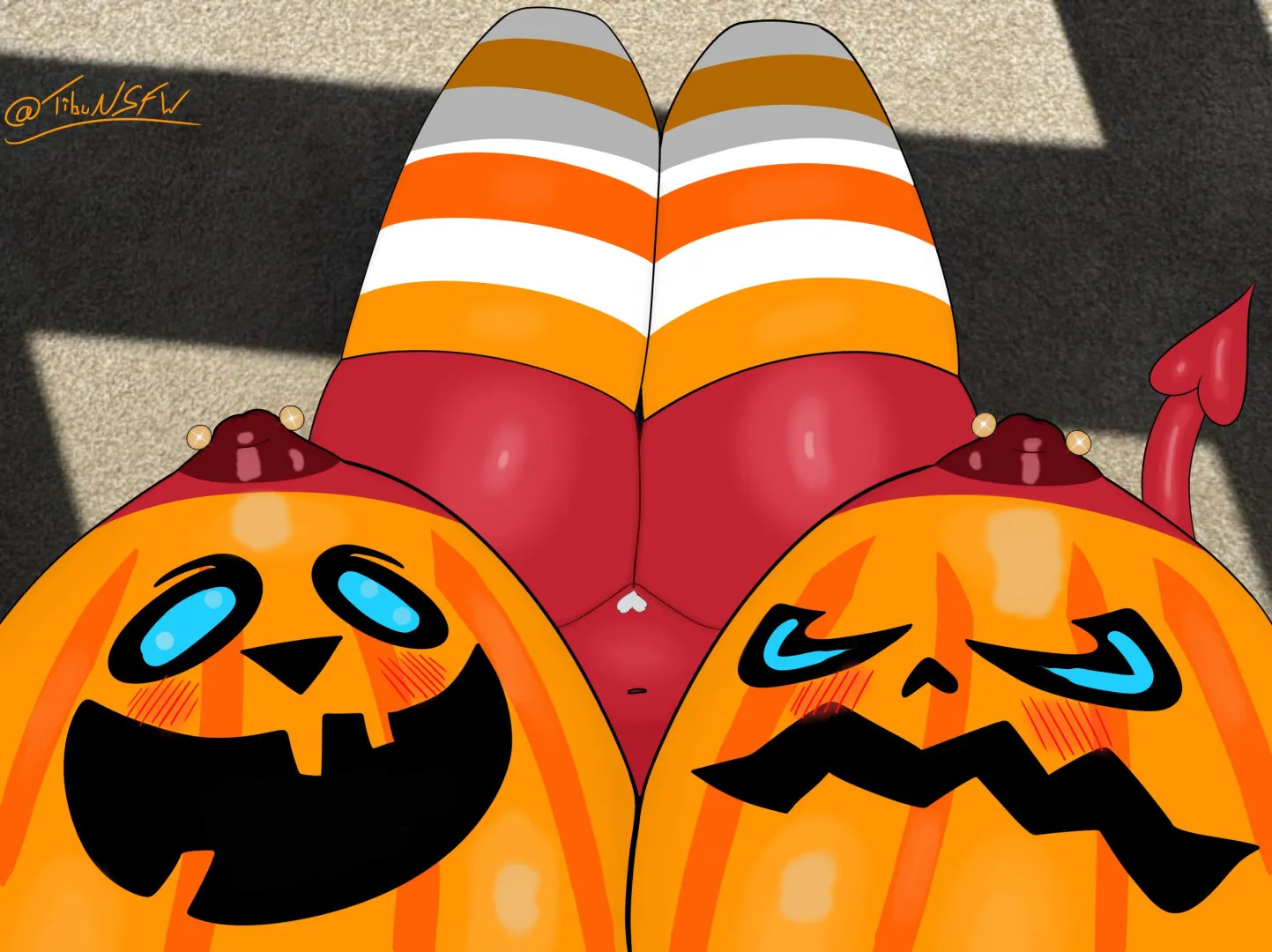 Demon Tiddies! (Art by me) posted by TibuNSFW