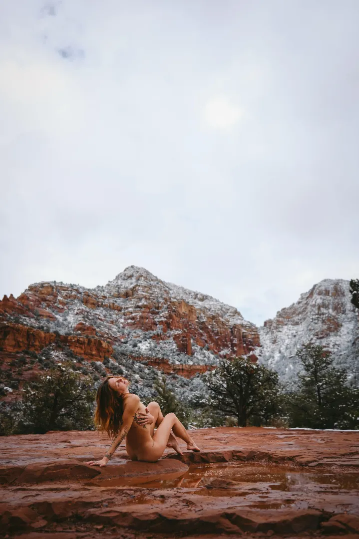 desert snow posted by theuntamedpixie