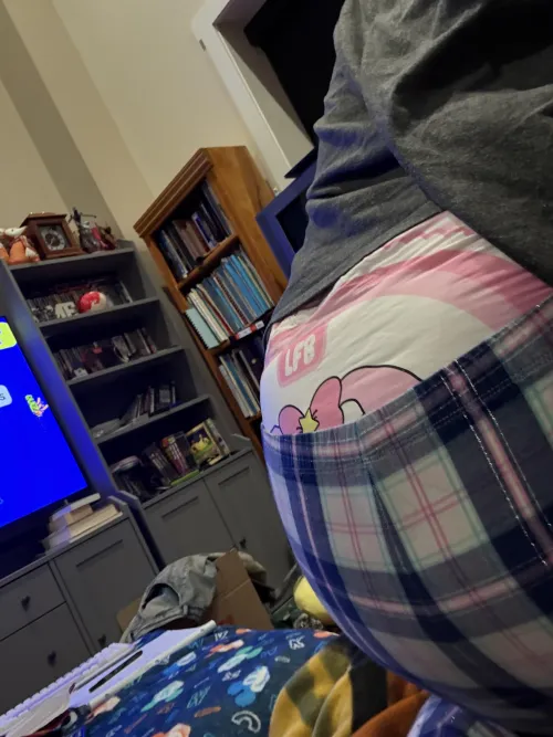 Diaper? What diaper? I don’t know what you’re talking about.  by LilyIsWetting