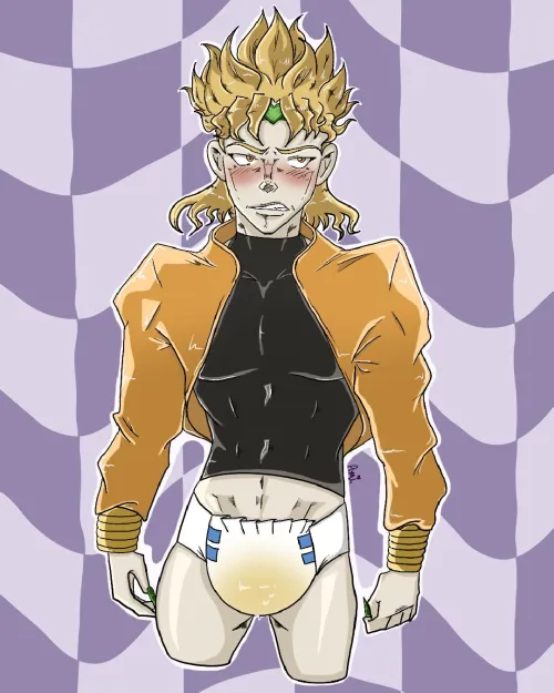 Diapered Dio (art by bbyybratt) by bbyybratt
