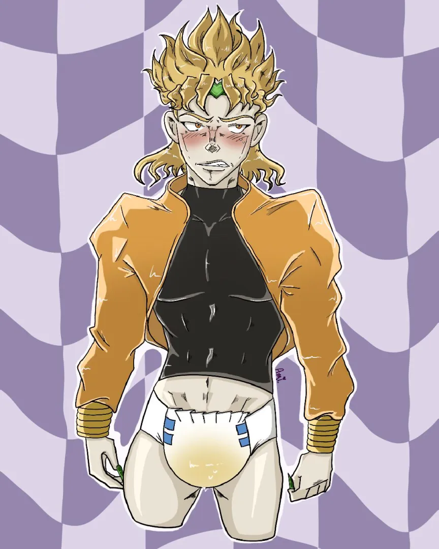 Diapered Dio (art by bbyybratt) posted by bbyybratt