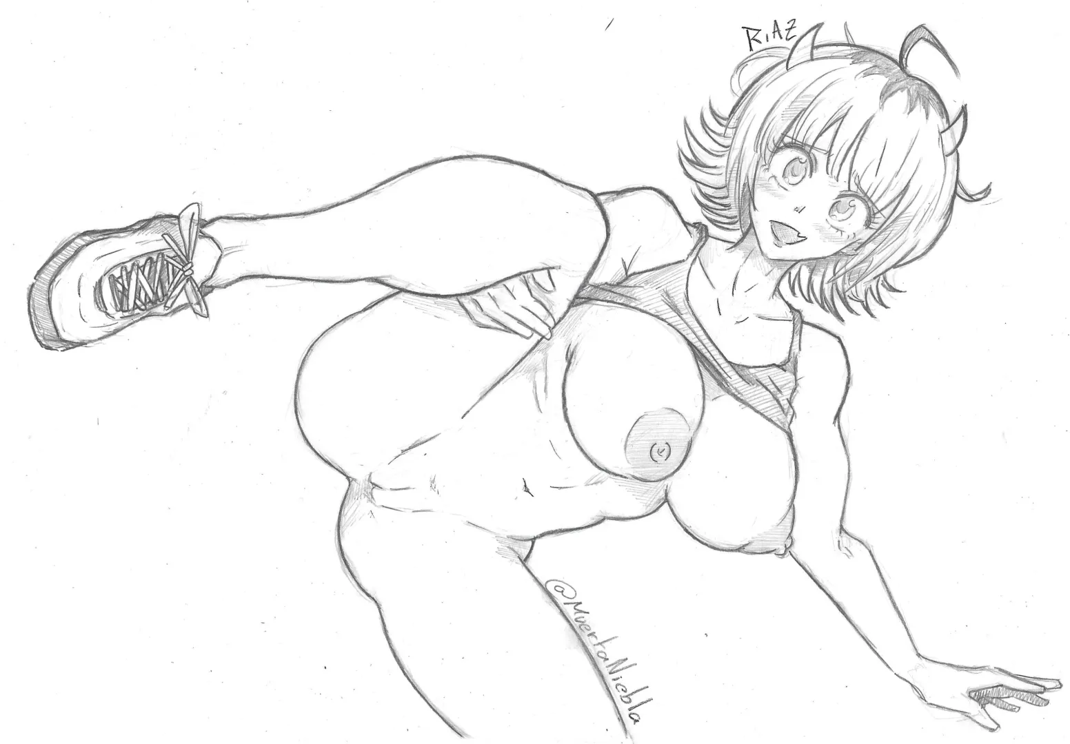 Dibujo que hice de MEM, con muchas fallas, pero con cariño posted by NieblaMuerta