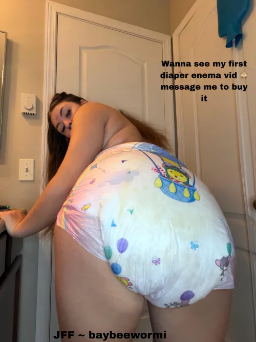 Did my first diaper enema  by mmmitsworm