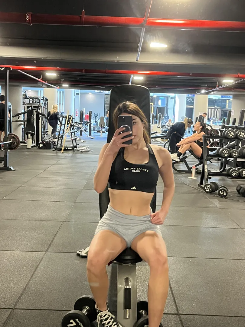 Did you come here to lift… or just watch me stretch? posted by SavyShy