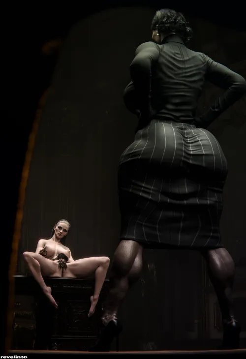 Dimitrescu & Mother Miranda (Revelin) by Mxfyn