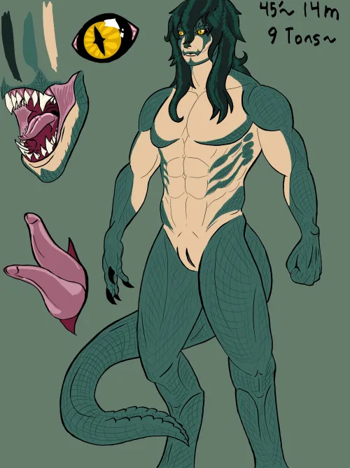 Dino boy (Giganotosaurus) by me by Iz-Grizzy