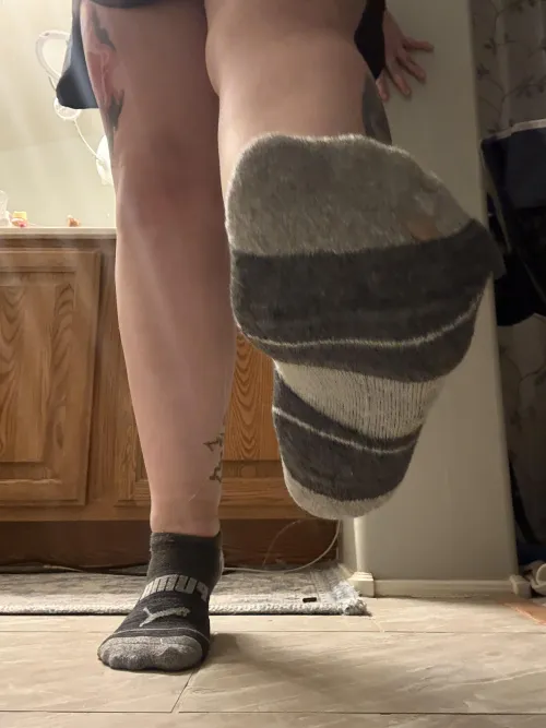 Dirty puma socks after two soccer games! The smell can knock anyone out! by DeIightfulDani