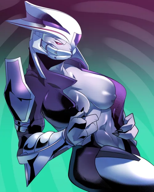 Disrobing (art: squarerootofdestiny) by sangheilienthusiast