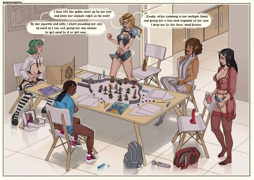 DnD night with the girls can get hot posted by CrystalSugarr