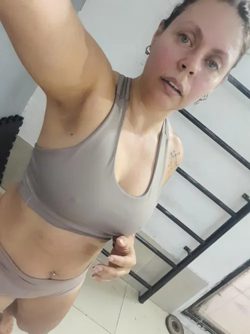 Do my boobs look good in this sport bra? by Flowerchildq