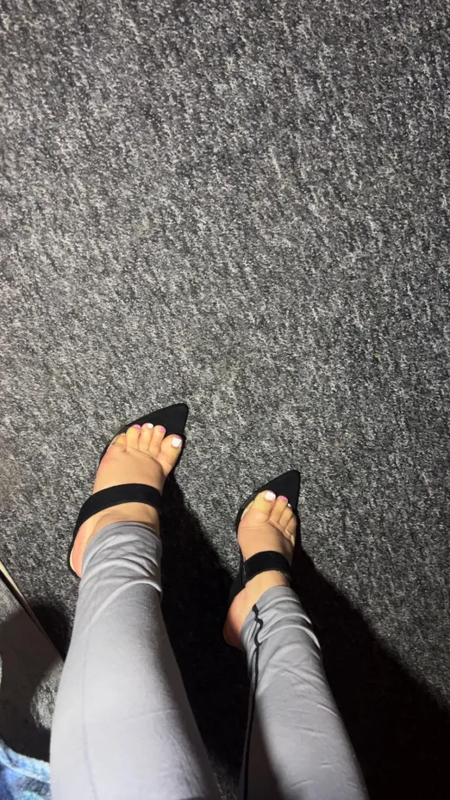 Do you like my pretty arched feets and see through heels? by petitetinyfeetxo