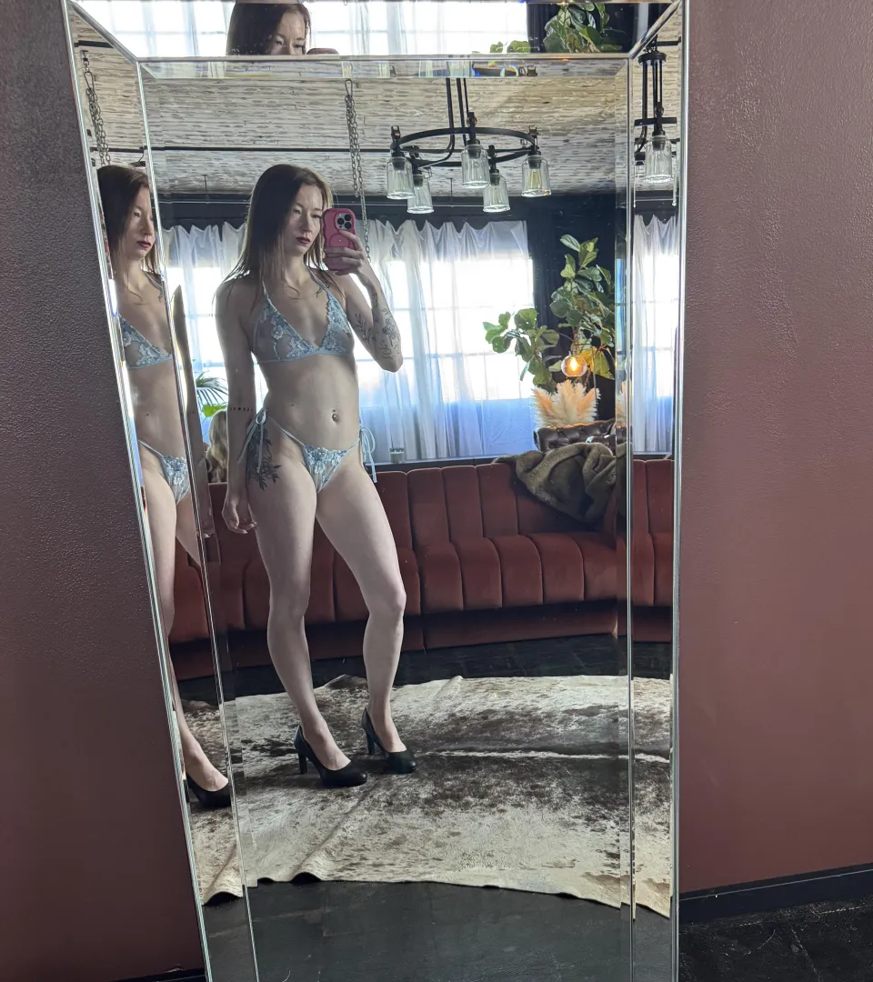Do you like this light blue lingerie on me? posted by xxtbabe