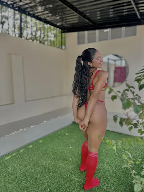 Do you love my red kneesock by fierce-angel