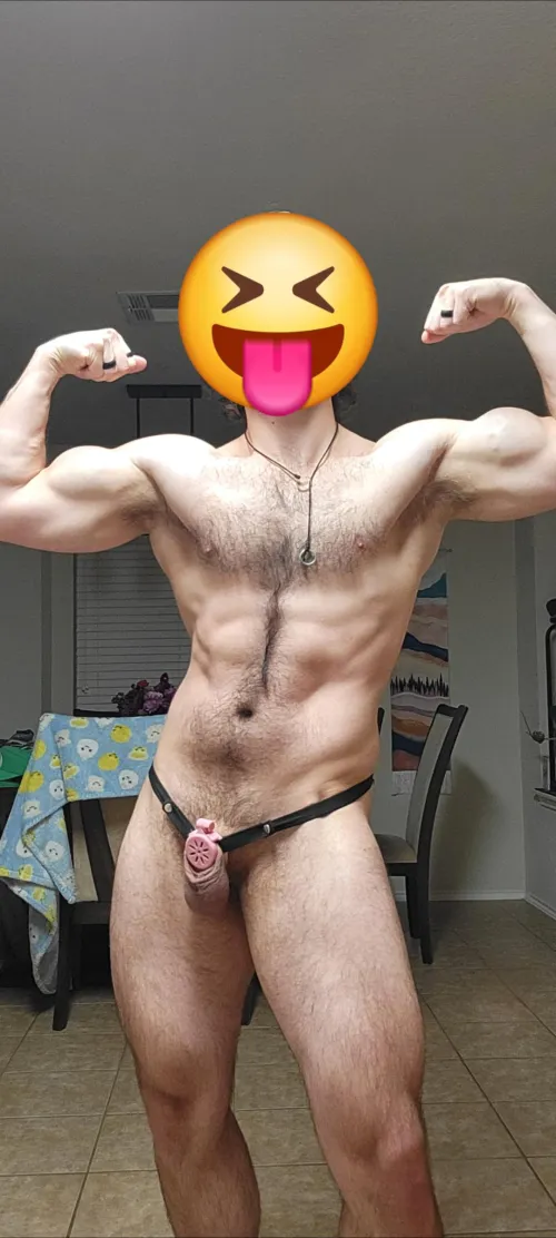 Do you think that my muscles will distract people from... down there? by straightguy2002