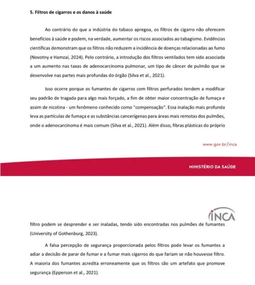 Documento do ministério da saúde falando que filtros fazem MAL by Federal-Ant-1441