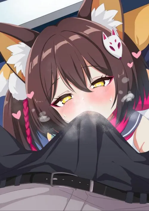 Does Kitty like sniffing her master all day long? by Basic_Application431