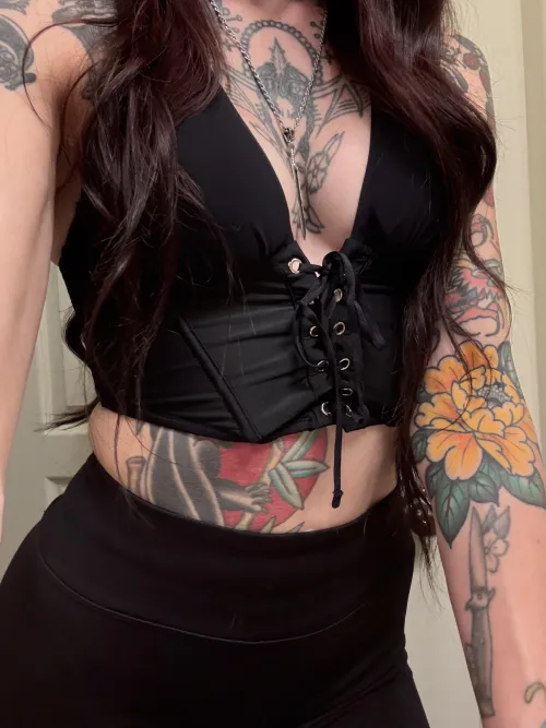 does seeking my cleavage in this tight shirt give you any ideas? by PaperDue27