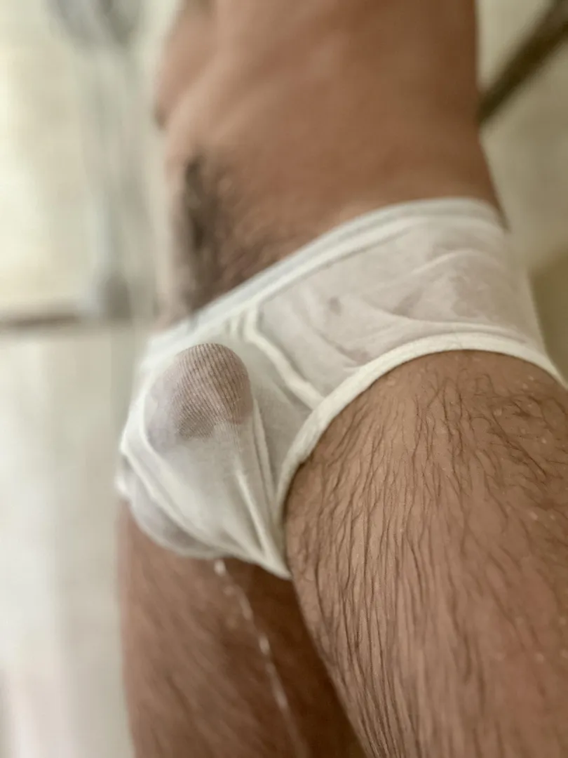 Does this count? I was definitely leaking precum but the shower was doing the heavy lifting here posted by MyTWs