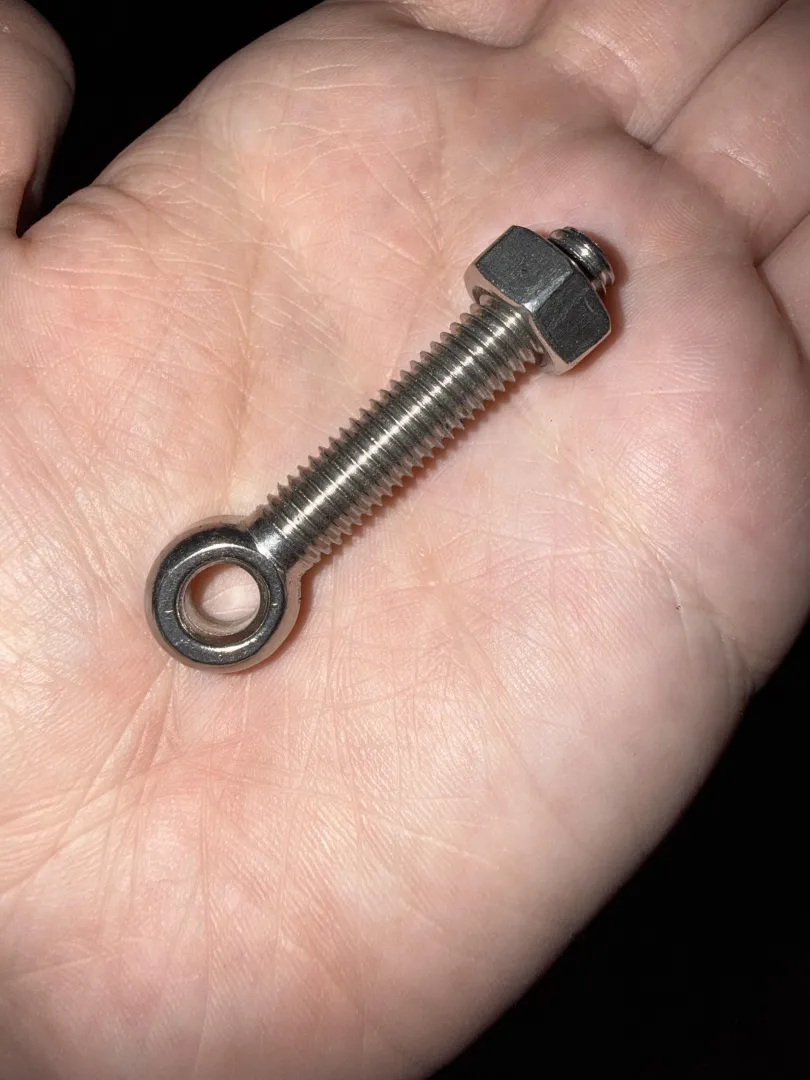 Does this type of eye bolt have a specific name? Would love to get more. posted by ShoeshineSwitch