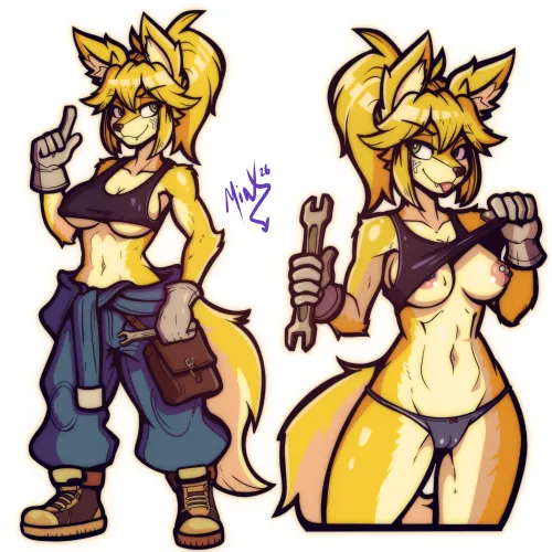 [Doggy Mechanic] by (Minx-Art) me by Minx-Art